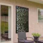 Mirroroutlet Amarelle Extra Large Metal Leaf Design Decorative Garden Screen Mirror 120X60Cm