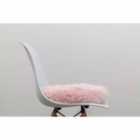 Native Natural Blush Pink Round Sheepskin Chair Pad