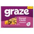 Graze Vegan Sweet Chilli Crunchy Mixed Snacks 3 x 28g