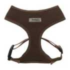 Bunty Soft Mesh Adjustable Dog Harness with Rope Lead - Brown - Small