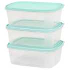 Wham 2L Everyday Food Box and Lid 3 Pack
