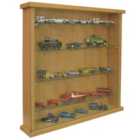 Techstyle Collectors Wall Display Cabinet With Four Glass Shelves Oak