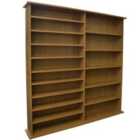 Techstyle Extra 1300 Cd / 552 Dvd / Large Media Book Storage Shelves Oak