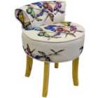 Techstyle Butterfly Stool/Low Back Padded Chair Cream/Multi