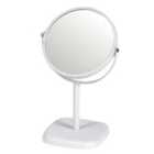 Capri 2X Magnification Double Sided Vanity Table Mirror - White