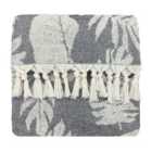 Furn. Tropics Hamman Style Cotton Bath Towel Black