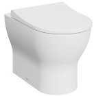 Kerala Round Smooth Flush Back To Wall Toilet Pan & Soft Close Seat