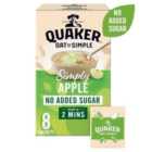 Quaker Oat So Simple Simply Apple Porridge Cereal No Added Sugar 8 per pack