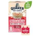 Quaker Oat So Simple Simply Strawberry Porridge Cereal No Added Sugar 8 per pack