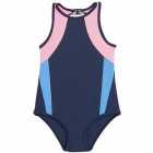M&S Sports Swimsuit Navy 2-7 Y