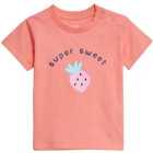  M&S Super Sweet Strawberry T- Shirt Pink 0-3 Y