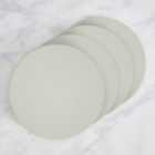 Set of 4 Painted Wooden Round Placemats