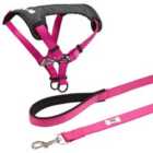 Bunty Strap N Strole Pink and Middlewood Lead Pink - Large