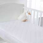 Clair De Lune Anti-allergy Quilted Mattress Protector Cotbed White