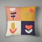 Elements Patchwork Floral Printed Cushion 