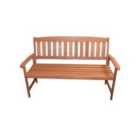 Kingsfisher 3 Person 149cm Wide Traditional Wooden Garden Bench Seat