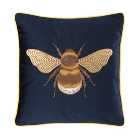 Bees Cushion Navy
