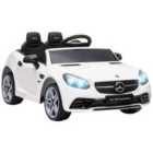 Aiyaplay 12V Licensed Kids Electric Ride On Car W/ Remote Control - White