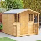 Shire Casita 7ft x 9ft Wooden Garden Shed with Veranda