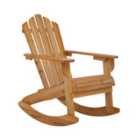 Interiors By PH Natural Finish Rocking Chair
