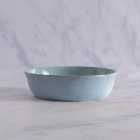 Amalfi Reactive Glaze Stoneware Pasta Bowl, Blue