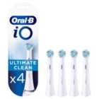 Oral-b iO Ultimate Clean White Electric Toothbrush Heads - Pack Of 4
