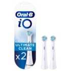 Oral-b iO Ultimate Clean White Electric Toothbrush Heads - Pack Of 2