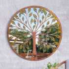 MirrorOutlet Chelsea Metal Round Shaped Garden Mirror 80cm