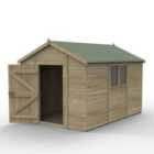 Forest Garden Timberdale T&G Pressure Treated 12x8 Apex Shed