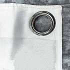 Sienna Crushed Velvet Band Curtains Pair Eyelet Faux Silk Fully Lined Ring Top Manhattan Silver Grey46" Wide X 72" Drop