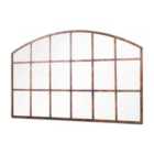 Mirroroutlet Home & Garden Lancaster Metal Arch Shaped Decorative Window Garden Mirror 90Cm X 56Cm