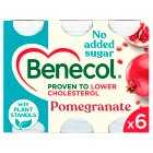 Benecol Pomegranate No Added Sugar Yogurt Drinks, 6x67.5g