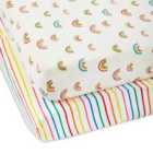 Ickle Bubba Rainbow Dreams Cot Bed Sheets (2 Pack)