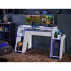 Lloyd Pascal Hale Gaming Desk - White And Blue
