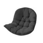 Livingandhome Egg Chair Seat Cushions - Black