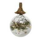 Christmas LED Globe Rope Light 40 Warm White LED In A 20cm Ball With Foliage