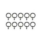 GoodHome Antiki Antique brass effect Curtain ring (Dia)19mm, Pack of 10