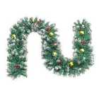 Living and Home 2.7M Pre-lit Artificial Greenery Christmas Garland