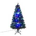 Bon Noel 5ft Green Pre-Lit Artificial Christmas Tree with Multi Colour LED Lights