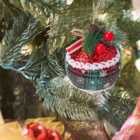 Livingandhome 9 Pcs Christmas Decoration Set Christmas Tree Baubles Ball Xmas Ornament