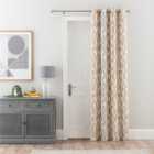 Elements Triangles Thermal Eyelet Door Curtain