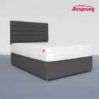 Airsprung Pocket 1200 Ortho Mattress With 4 Drawer Charcoal Divan