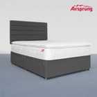 Airsprung Pocket 1500 Memory Pillowtop Mattress With 4 Drawer Charcoal Divan
