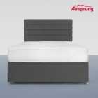 Airsprung Comfort Mattress With 4 Drawer Charcoal Divan