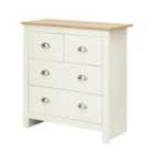 Lancaster Two and Two Drawer Chest Cream