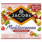 Jacob's Mediterranean Tomato and Basil Crackers 5 x 38g