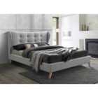 Birlea King Harper Fabric Bed Dove Grey