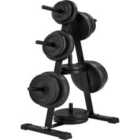 Tectake Rack For Weight Plates Black