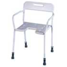 Aidapt Darenth Height Adjustable Shower Chair - White