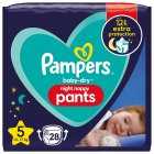 Pampers Baby-Dry Night Pants Size 5, 28s